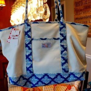 Roller Rabbit large Jemima Canvas Tote NWT